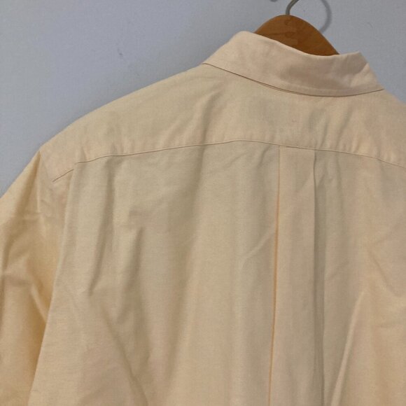 Ralph Lauren Mens XL Yellow Short Sleeve Button Down Classic Logo Cotton - Picture 8 of 9